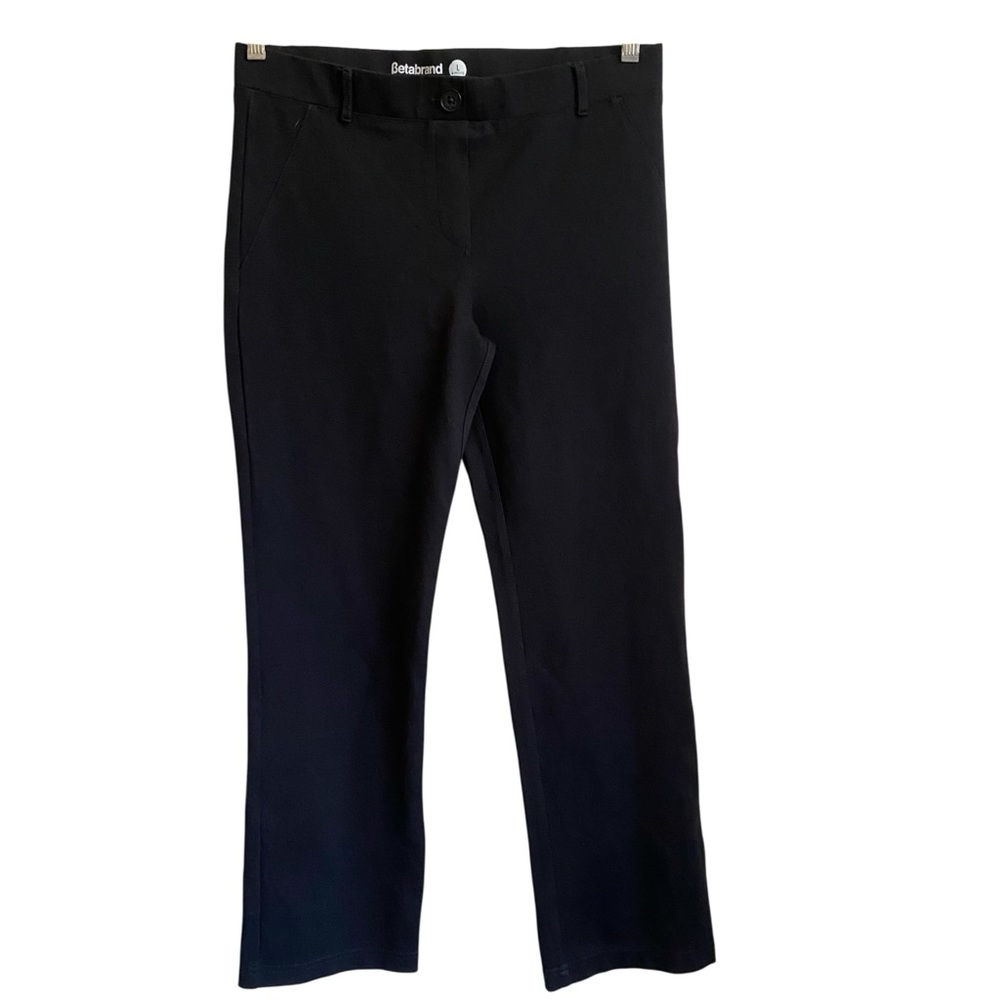 Betabrand Ponte Yoga Work Pants Straight Leg Pockets LP Business Casual Office - Picture 4 of 9